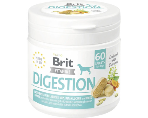 Supliment digestiv pentru caini Brit Vitamins Digestion 60 tablete 120 g
