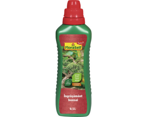 Îngrășământ pentru bonsai FloraSelf Select 500 ml Îngrășământ pentru bonsai FloraSelf într-o sticlă de 0,5 litri