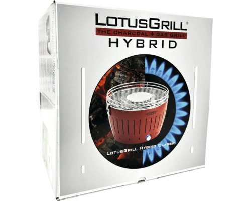 Ambalajul unui grătar hibrid pe cărbune și gaz Lotusgrill