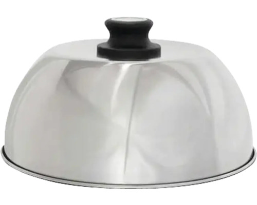 Capac înalt pentru grătar LOTUS GRILL Small oțel inoxidabil cu termometru Capac din inox pentru oală cu mâner