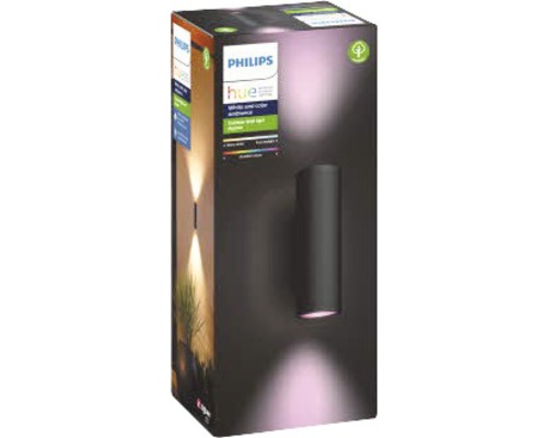 Ambalajul unei lămpi de perete pentru exterior Philips Hue White and Color Ambiance