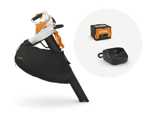 Aspirator pentru frunze cu tocător pe bază de acumulator STIHL SHA 56 36 V acumulator și încărcător incluse Aspirator cu acumulator, cu acumulator și încărcător