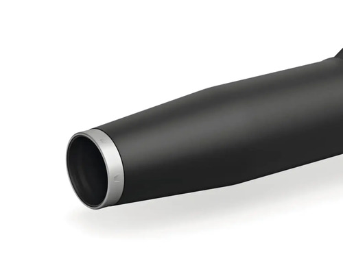 Recipient negru pentru băut cu margine argintie