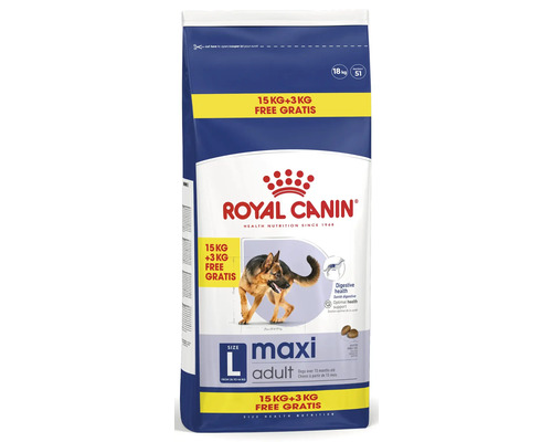 Hrană uscată pentru câini Royal Canin Maxi Adult PACHET PROMO 15 kg+3 kg