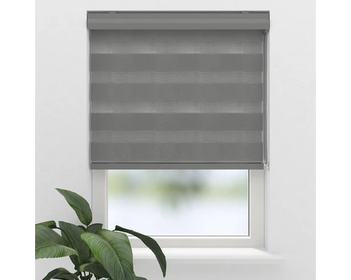 Rulou dublă gri pentru ferestre