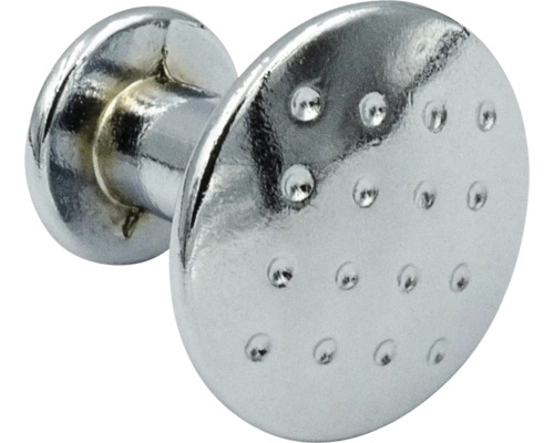 Buton de ușă metalic cu model punctat