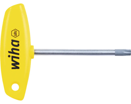 Cheie tip T cu torx T40 Wiha 132 mm, crom-vanadiu, mâner plastic