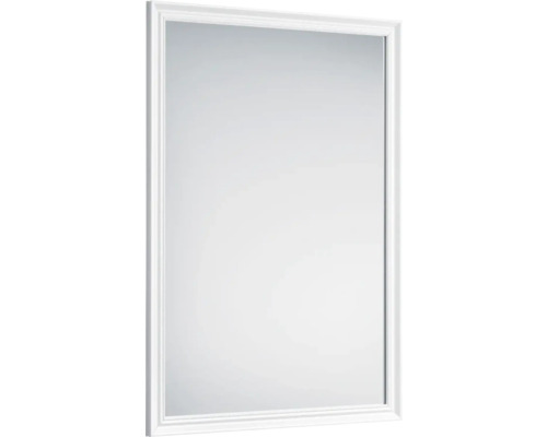 Oglindă dreptunghiulară cu ramă albă