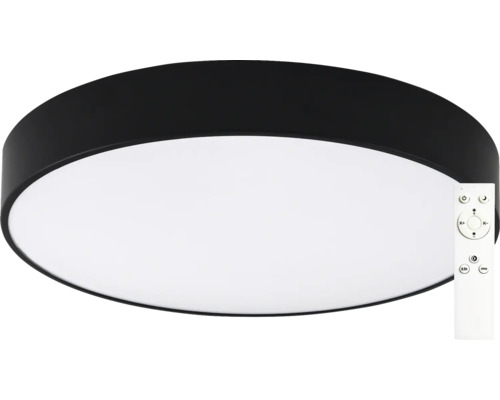 Aplică tavan cu LED integrat Petal 48W 4800 lumeni 3000-6500K, cu telecomandă Plafonieră LED neagră cu telecomandă