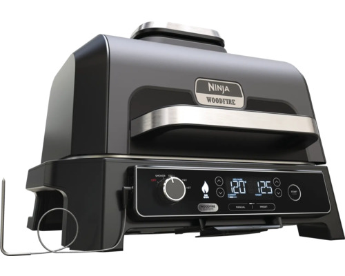 Grătar electric Ninja Woodfire cu afișaj digital