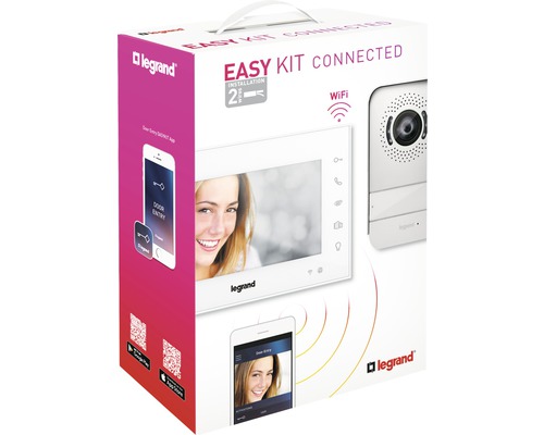 Interfon video Legrand Easy Kit Connected în ambalajul produsului