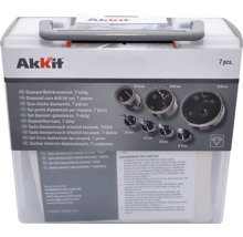 AkKit Set freze diamantate tip coroană, 7 piese