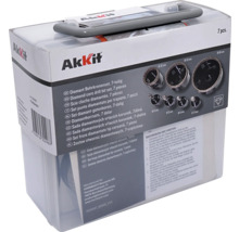 Akkit Set freze diamantate tip coroana, 7 piese in ambalaj transparent