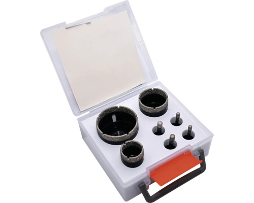 Set de ferăstraie carotă în cutie pentru mașini de găurit