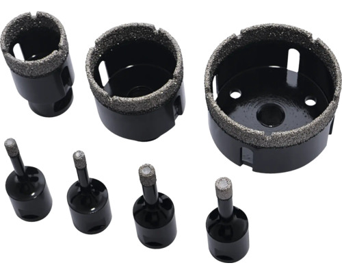 Set carote diamantate pentru mașini de găurit