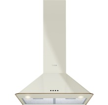 Hotă bucătărie tip șemineu Teka DOS 60.1 VN 60 cm, 3 trepte putere, free outlet 650mc/h, turbină dublă, finisaj Vanilla