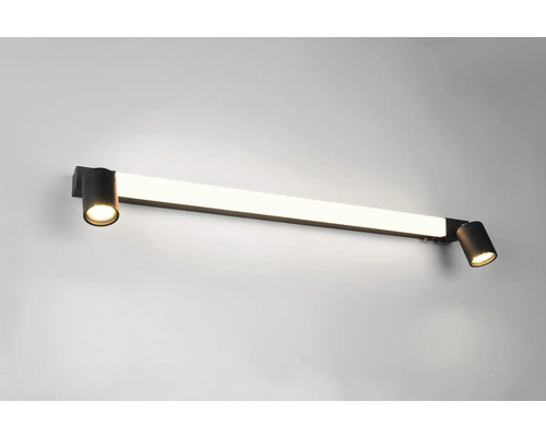 Aplică baie de perete crom cu LED integrat Emrico 9W, lumină reglabilă 1200 lumeni IP44