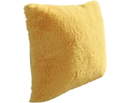Pernă decorativă pătrată cu textură de blană
