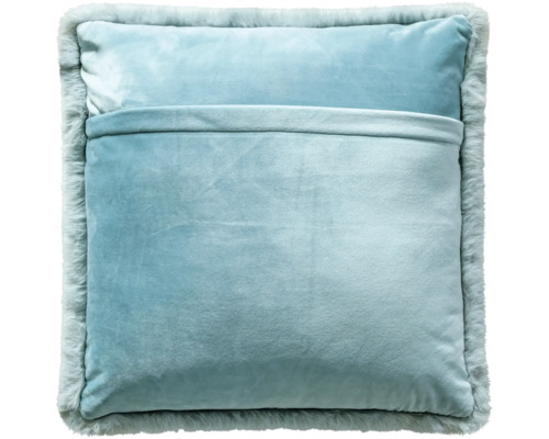 Pernă cu margine de blană