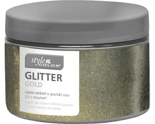 Sclipici pentru vopsea creativă de interior StyleColor Glitter auriu 40 g