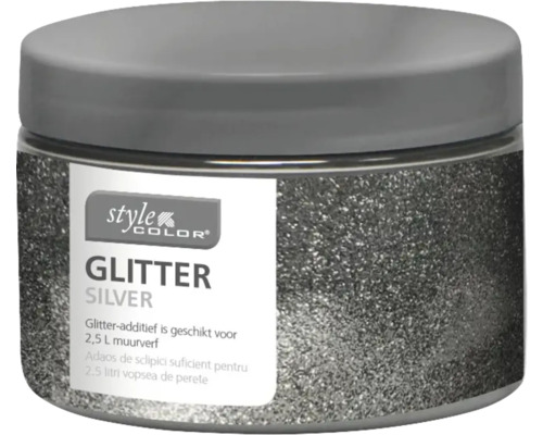 Sclipici pentru vopsea creativă de interior StyleColor Glitter argintiu 40 g