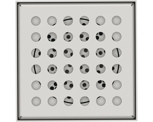 Operă de artă abstractă cu un model de grilă de sfere