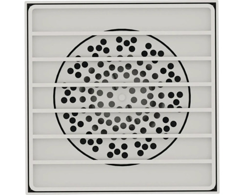 Sifon de pardoseală pătrat cu bare orizontale și perforație