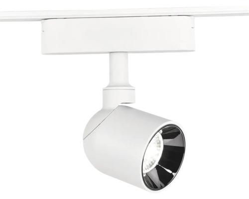 Spot LED pentru șină Klausen 8W 875 lumeni, aluminiu/alb