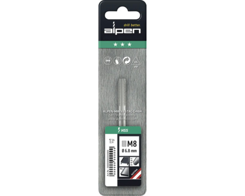 Tarod Alpen M8 cu diametrul de 6.8 mm