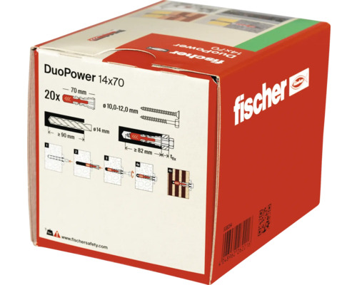 Dibluri Fischer DuoPower 14x70, pachet de 20 bucăți