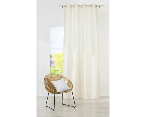 Draperie cu inele Tagus crem 140x260 cm