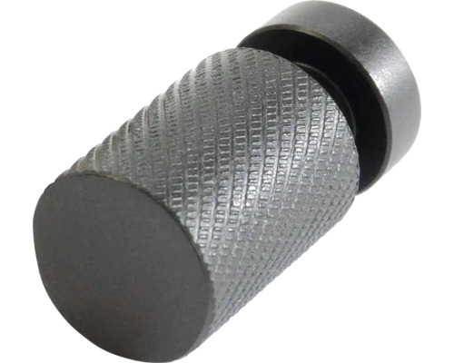 Buton metalic cu suprafață zimțată