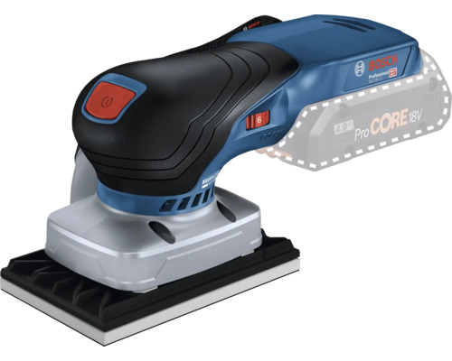 Șlefuitor oscilant cu acumulator Bosch Professional cu acumulator schițat