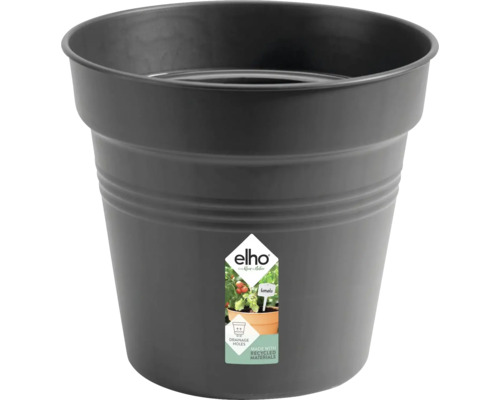 Ghiveci elho Green Basics, plastic, Ø 17 cm, negru