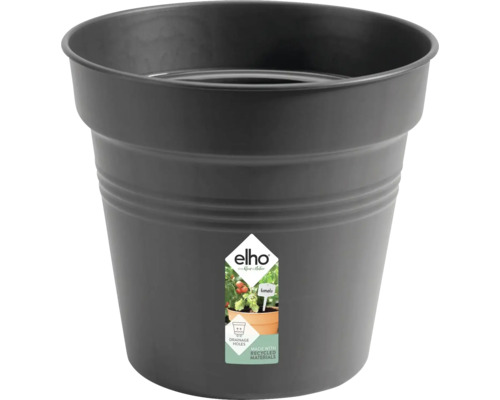 Ghiveci elho Green Basics, plastic, Ø 35 cm, negru