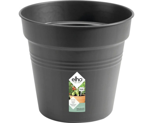 Ghiveci elho Green Basics, plastic, Ø 27 cm, negru