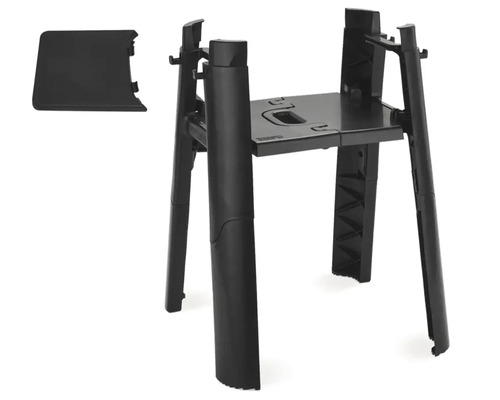 Masa neagră pentru grătar cu spațiu de depozitare