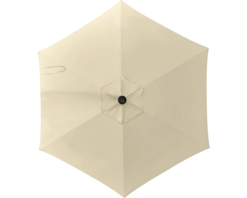 Umbrelă terasă Soluna Nancy Ø 250 cm H 244 cm 160 g/mp poliester ecru