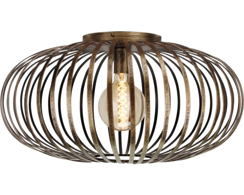 Plafonieră Curvato E27 max. 1x40W Ø60cm, bronz