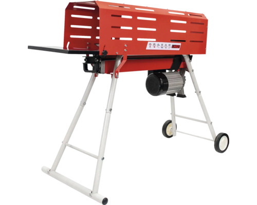 Fierăstrău pendular pentru lemne de foc cu suport și roți