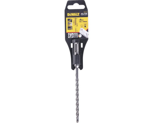 Burghiu pentru ciocan rotopercutor DeWalt Elite Series, diametru 6 mm, 100 x 160 mm