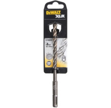 Sigla DeWalt. Burghiu DeWalt XLR cu diametrul de opt milimetri, dimensiunea de 160 pe 100 milimetri și marcajul SDS-Plus pentru o durată lungă de viață.