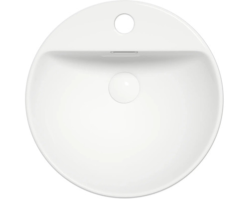 Lavoar ceramic pe blat, rotund