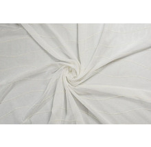 Material decorativ alb cu dungi țesute