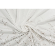 Material perdea alb cu model floral