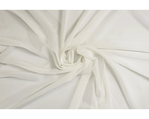 Țesătură decorativă albă din material transparent