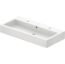 Chiuvetă din ceramică sanitară cu orificiu pentru robinet și preaplin