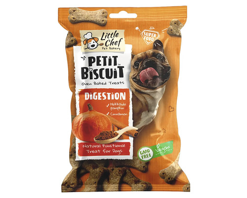 Recompensă pentru câini Petit Biscuit Digestion cu dovleac Hokkaido și scorțișoară 150g