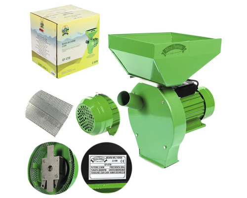 Moară cu o putere de 2,5 kilowați și accesorii