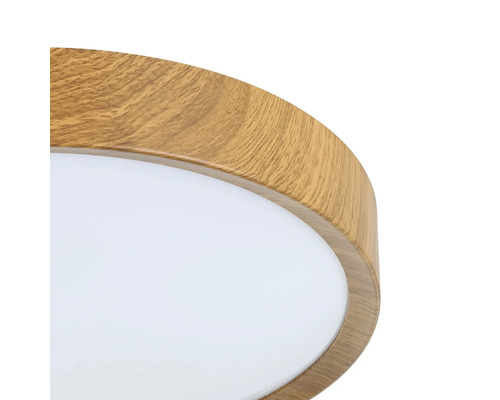 Lumină de plafon cu aspect de lemn